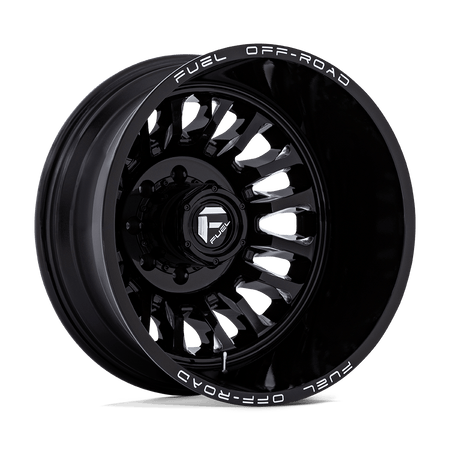 Fuel 1PC D868 ARC DUALLY – 20X8.25 – 8X210 – -227 mm – GLOSS BLACK MILLED
