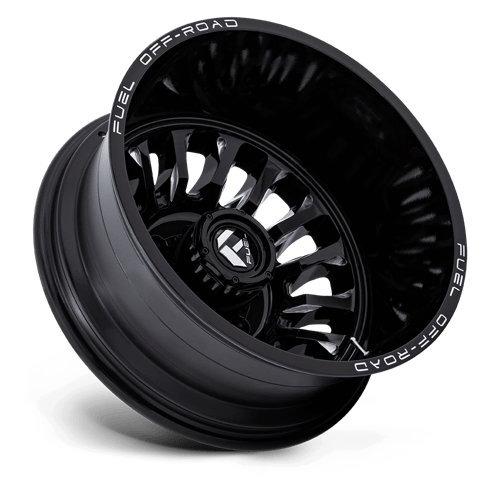 Fuel 1PC D868 ARC DUALLY – 20X8.25 – 8X210 – -227 mm – GLOSS BLACK MILLED