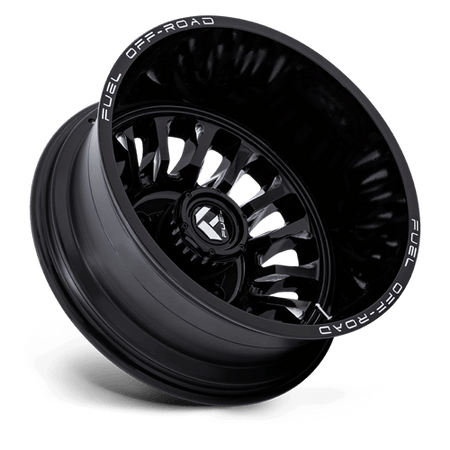 Fuel 1PC D868 ARC DUALLY – 20X8.25 – 8X210 – -227 mm – GLOSS BLACK MILLED