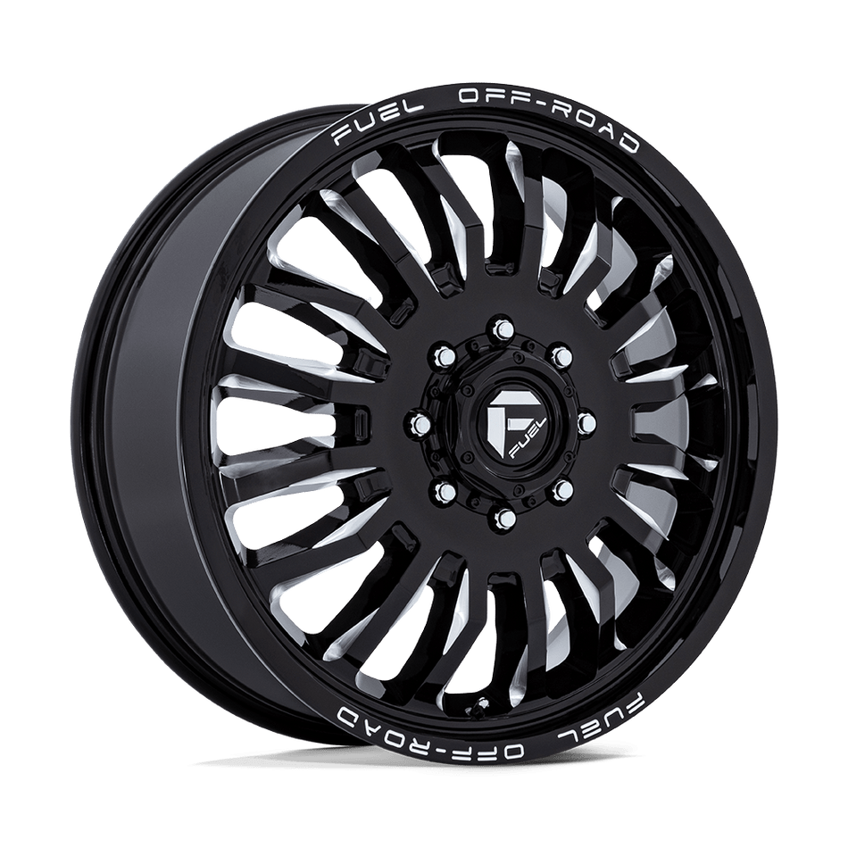 Fuel 1PC D868 ARC DUALLY – 22X8.25 – 8X165.1 – 104 mm – GLOSS BLACK MILLED