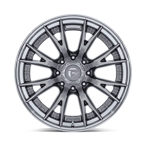 Fuel 1PC FC402 CATALYST – 24X12 – 8X180 – -44 mm – PLATINUM W/ CHROME LIP