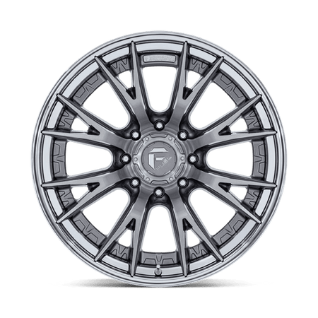 Fuel 1PC FC402 CATALYST – 24X12 – 8X180 – -44 mm – PLATINUM W/ CHROME LIP
