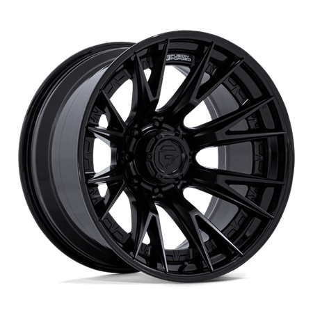 Fuel 1PC FC402 CATALYST – 20X10 – 8X165.1 – -18 mm – MATTE BLACK W/ GLOSS BLACK LIP