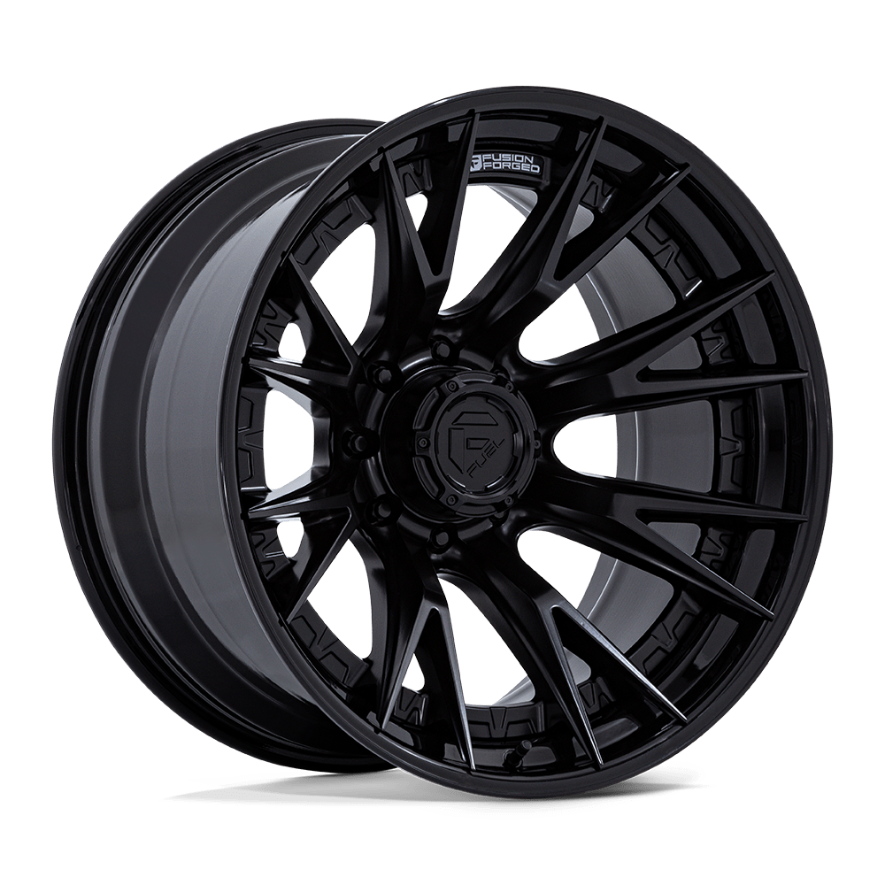 Fuel 1PC FC402 CATALYST – 20X10 – 8X180 – -18 mm – MATTE BLACK W/ GLOSS BLACK LIP