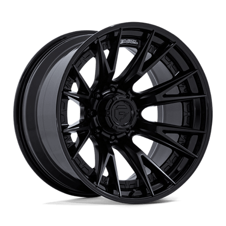 Fuel 1PC FC402 CATALYST – 20X9 – 8X170 – 1 mm – MATTE BLACK W/ GLOSS BLACK LIP