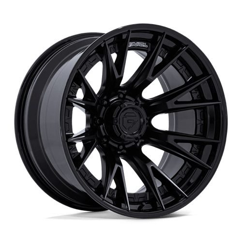 Fuel 1PC FC402 CATALYST – 22X12 – 8X180 – -44 mm – MATTE BLACK W/ GLOSS BLACK LIP