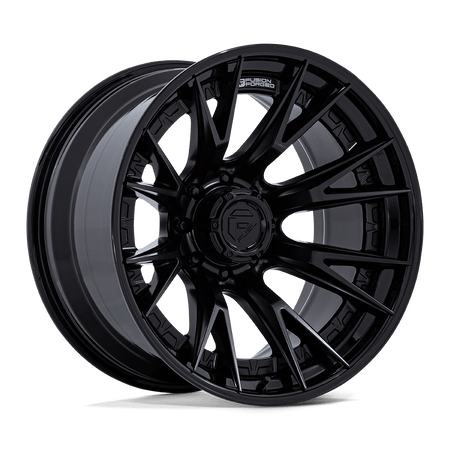 Fuel 1PC FC402 CATALYST – 22X12 – 8X180 – -44 mm – MATTE BLACK W/ GLOSS BLACK LIP