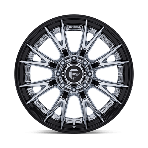Fuel 1PC FC402 CATALYST – 22X12 – 8X165.1 – -44 mm – CHROME W/ GLOSS BLACK LIP