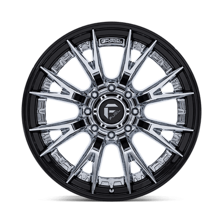 Fuel 1PC FC402 CATALYST – 22X12 – 8X165.1 – -44 mm – CHROME W/ GLOSS BLACK LIP