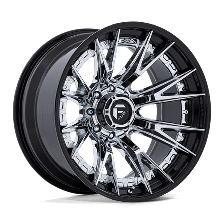 Fuel 1PC FC402 CATALYST – 22X10 – 8X170 – -18 mm – CHROME W/ GLOSS BLACK LIP