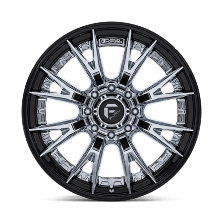 Fuel 1PC FC402 CATALYST – 24X12 – 8X165.1 – -44 mm – CHROME W/ GLOSS BLACK LIP