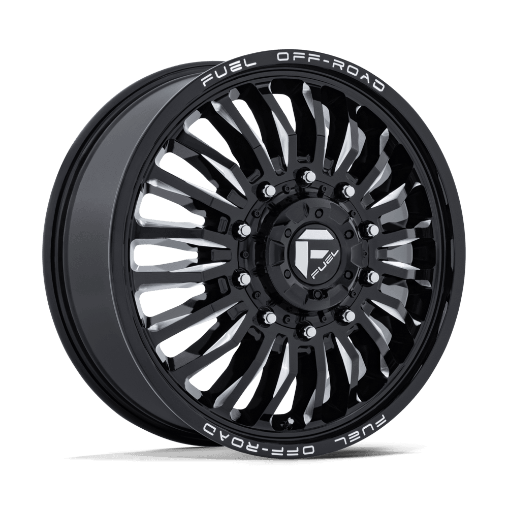Fuel 1PC D868 ARC DUALLY – 22X8.25 – 10X225 – 104 mm – GLOSS BLACK MILLED