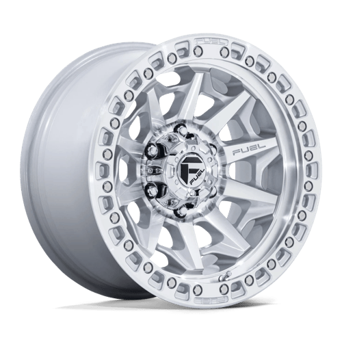 Fuel 1PC D883 COVERT – 20X9 – 6X139.7 – 20 mm – SILVER W/ MACHINED FACE