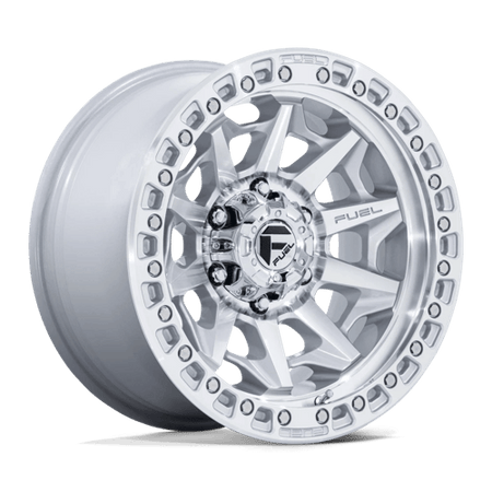 Fuel 1PC D883 COVERT – 20X9 – 6X139.7 – 20 mm – SILVER W/ MACHINED FACE