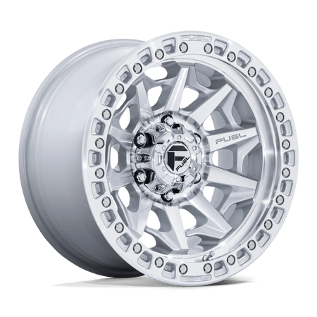 Fuel 1PC D883 COVERT – 20X10 – 6X139.7 – -18 mm – SILVER W/ MACHINED FACE