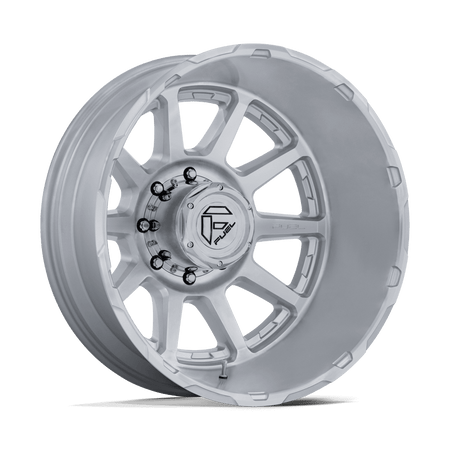 Fuel 1PC D912 CIRCUIT DUALLY – 20X8.25 – 8X200 – -202 mm – GLOSS SILVER W/ MACHINED FACE