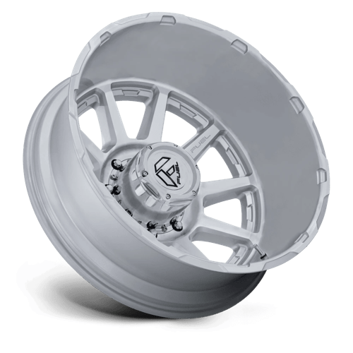 Fuel 1PC D912 CIRCUIT DUALLY – 24X8.25 – 8X210 – -221 mm – GLOSS SILVER W/ MACHINED FACE