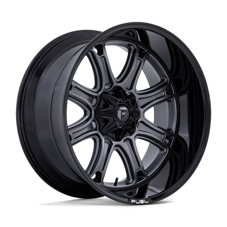 Fuel 1PC DARKSTAR – 22X10 – 5X127/5X139.7 – -18 mm – MATTE GUNMETAL W/ BLACK LIP