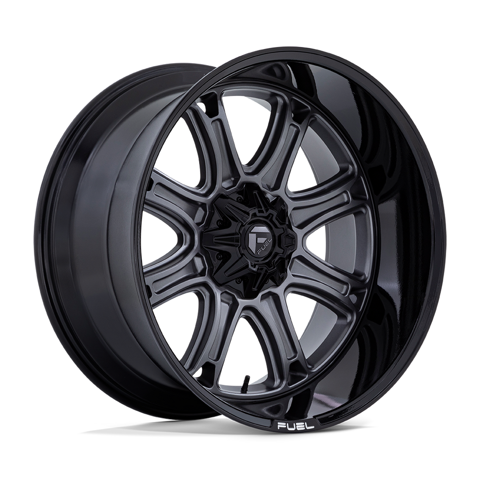 Fuel 1PC DARKSTAR – 24X12 – BLANK – -44 mm – MATTE GUNMETAL W/ BLACK LIP
