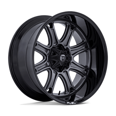 Fuel 1PC DARKSTAR – 20X9 – 6X114.3/6X139.7 – 1 mm – MATTE GUNMETAL W/ BLACK LIP