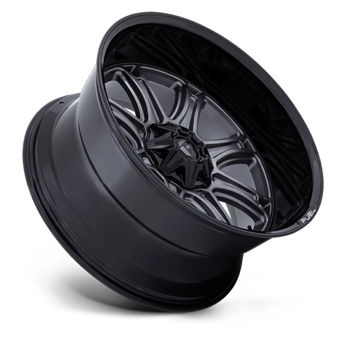 Fuel 1PC DARKSTAR – 24X12 – 8X165.1 – -44 mm – MATTE GUNMETAL W/ BLACK LIP