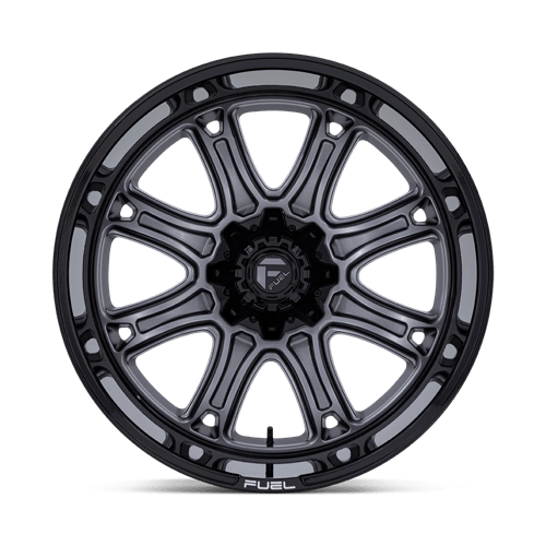 Fuel 1PC DARKSTAR – 20X9 – 6X114.3/6X139.7 – 1 mm – MATTE GUNMETAL W/ BLACK LIP