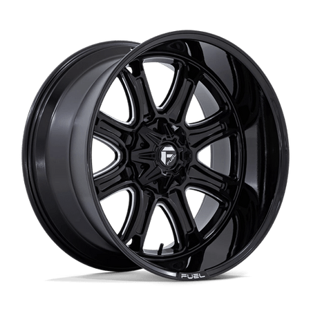 Fuel 1PC DARKSTAR – 22X10 – BLANK – -18 mm – GLOSS BLACK MILLED