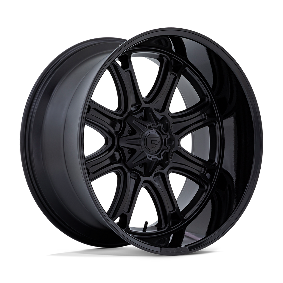 Fuel 1PC DARKSTAR – 20X10 – 8X170 – -18 mm – MATTE BLACK W/ GLOSS BLACK LIP