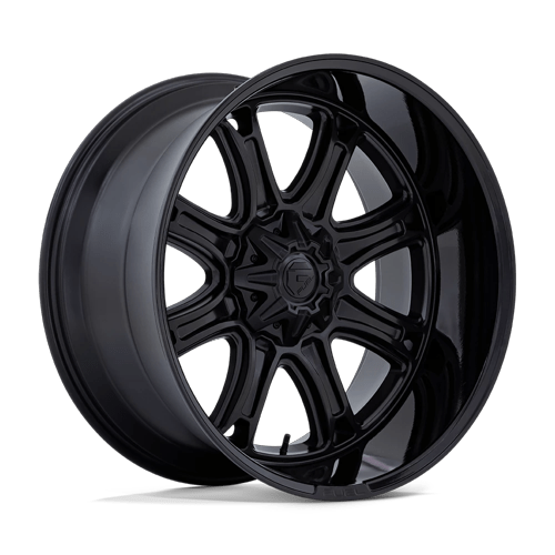 Fuel 1PC DARKSTAR – 22X9 – 5X139.7/5X150 – 1 mm – MATTE BLACK W/ GLOSS BLACK LIP