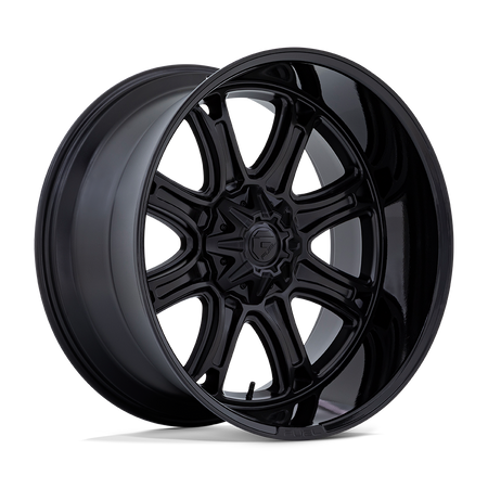 Fuel 1PC DARKSTAR – 22X10 – 5X127/5X139.7 – -18 mm – MATTE BLACK W/ GLOSS BLACK LIP