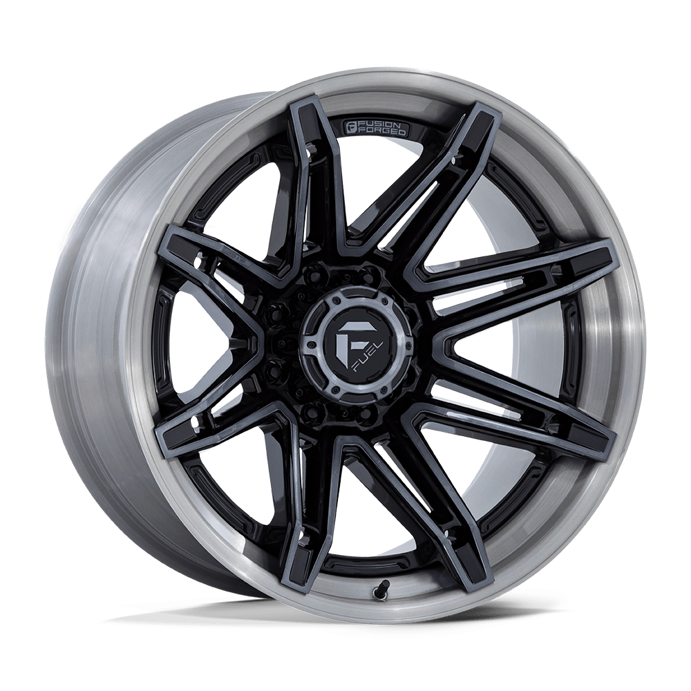 Fuel 1PC FC401 BRAWL – 20X10 – 8X170 – -18 mm – GLOSS BLACK BRUSHED DARK TINT