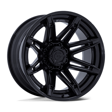 Fuel 1PC FC401 BRAWL – 24X12 – 6X135 – -44 mm – MATTE BLACK W/ GLOSS BLACK LIP