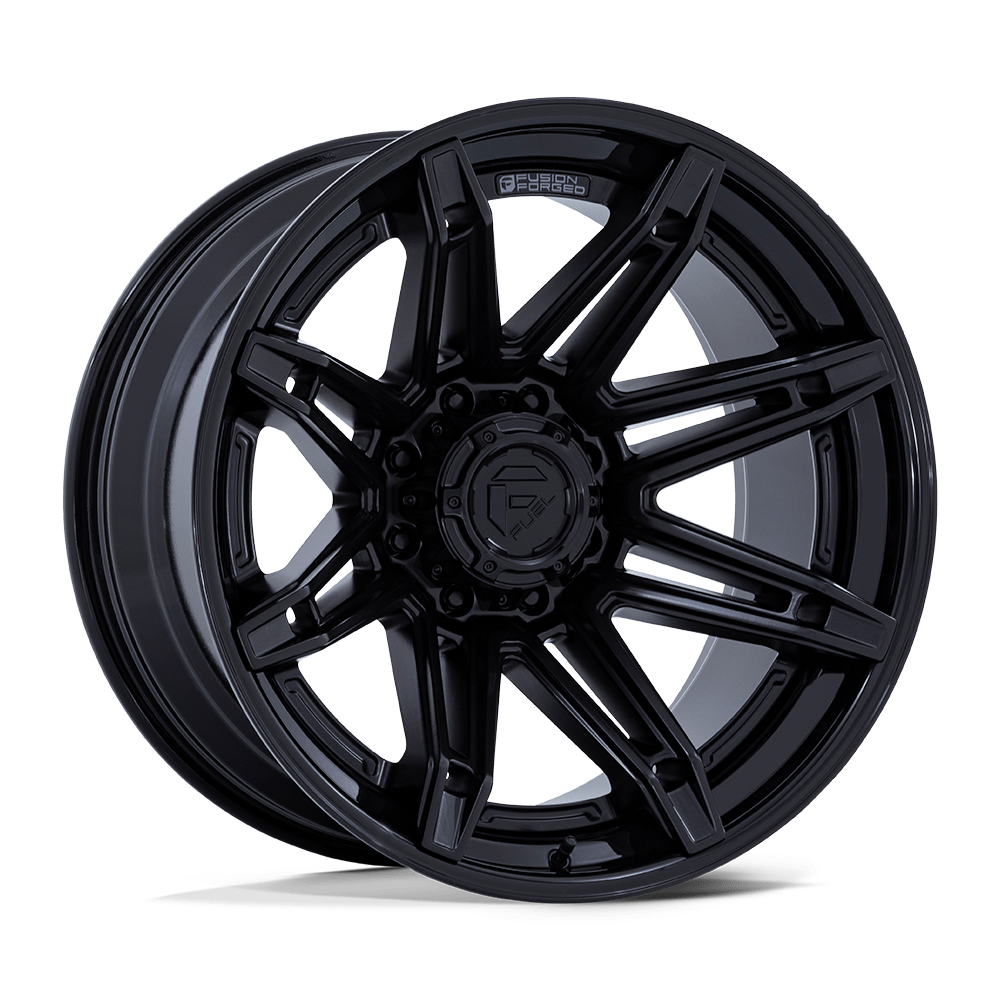 Fuel 1PC FC401 BRAWL – 24X12 – 6X135 – -44 mm – MATTE BLACK W/ GLOSS BLACK LIP