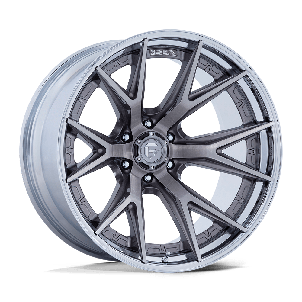 Fuel 1PC FC402 CATALYST – 20X9 – 6X139.7 – 1 mm – PLATINUM W/ CHROME LIP
