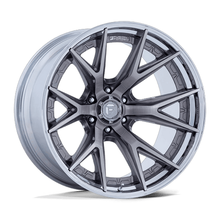 Fuel 1PC FC402 CATALYST – 18X9 – 6X139.7 – 1 mm – PLATINUM W/ CHROME LIP