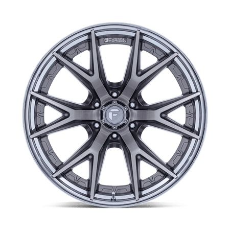 Fuel 1PC FC402 CATALYST – 18X9 – 6X139.7 – 1 mm – PLATINUM W/ CHROME LIP