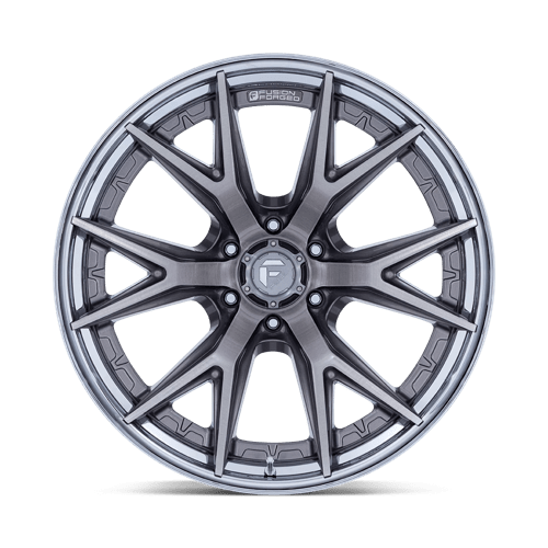 Fuel 1PC FC402 CATALYST – 24X12 – 6X135 – -44 mm – PLATINUM W/ CHROME LIP