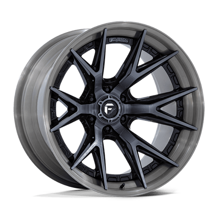 Fuel 1PC FC402 CATALYST – 22X10 – 6X135 – -18 mm – GLOSS BLACK BRUSHED DARK TINT