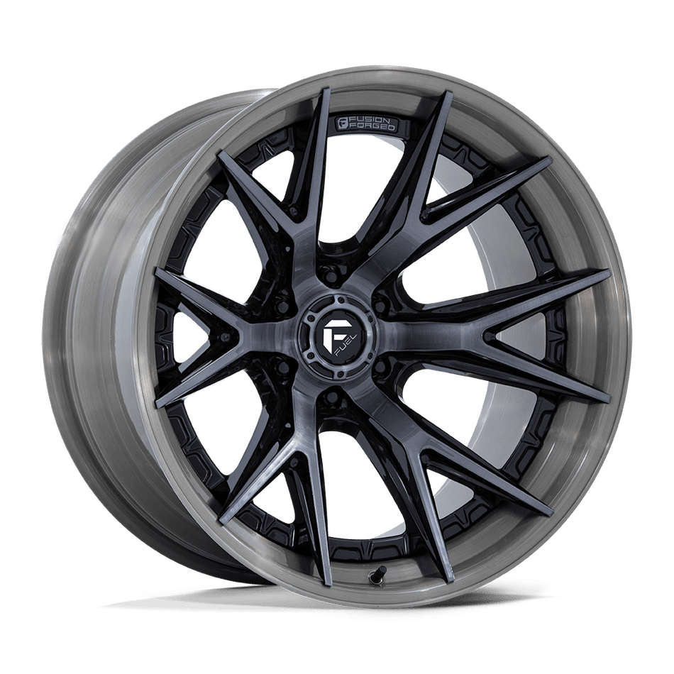 Fuel 1PC FC402 CATALYST – 20X9 – 6X139.7 – 1 mm – GLOSS BLACK BRUSHED DARK TINT