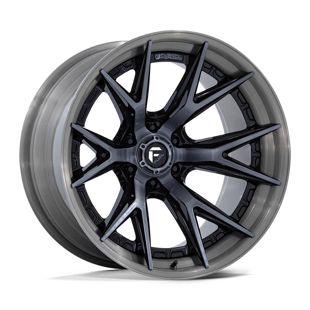 Fuel 1PC FC402 CATALYST – 20X9 – 6X135 – 1 mm – GLOSS BLACK BRUSHED DARK TINT