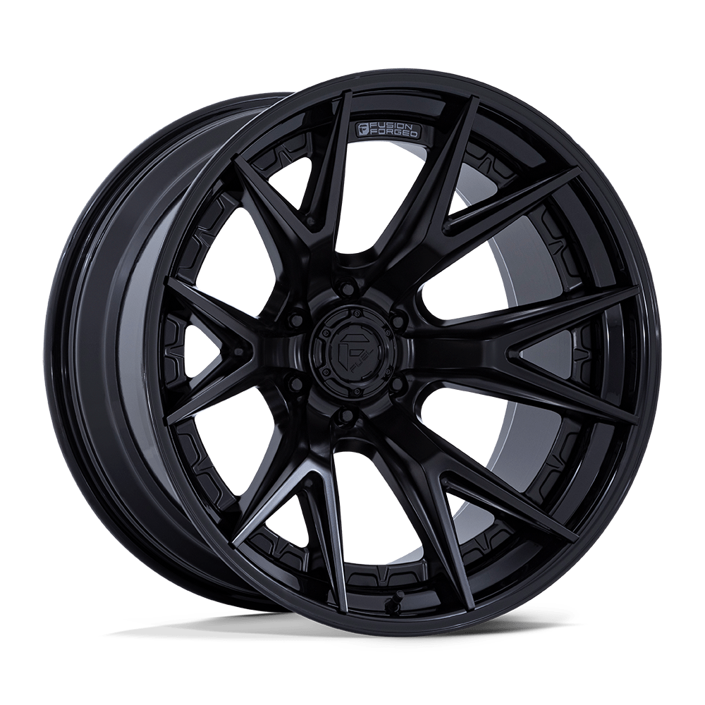 Fuel 1PC FC402 CATALYST – 20X9 – 6X135 – 1 mm – MATTE BLACK W/ GLOSS BLACK LIP