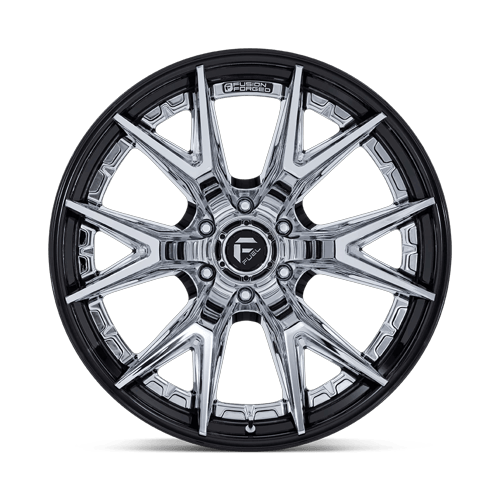 Fuel 1PC FC402 CATALYST – 17X9 – 6X135 – 1 mm – CHROME W/ GLOSS BLACK LIP