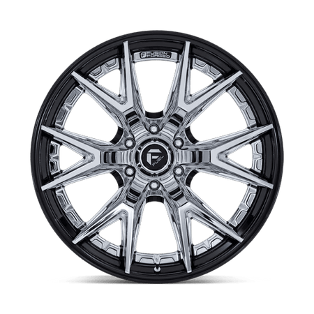 Fuel 1PC FC402 CATALYST – 17X9 – 6X135 – 1 mm – CHROME W/ GLOSS BLACK LIP