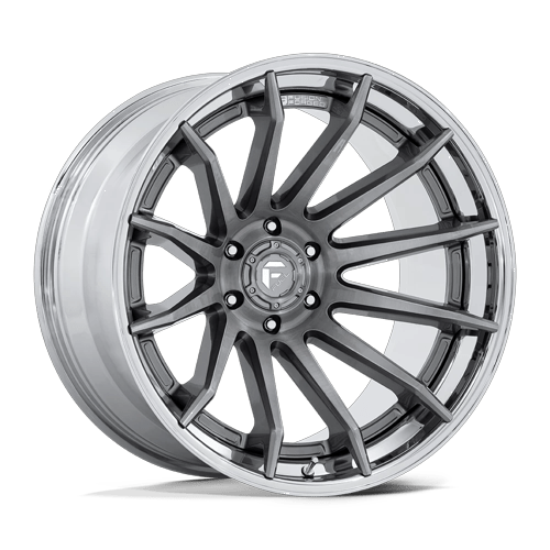 Fuel 1PC FC403 BURN – 24X12 – 6X135 – -44 mm – PLATINUM W/ CHROME LIP