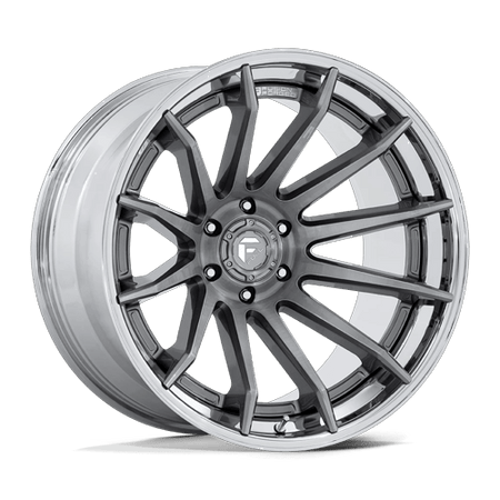 Fuel 1PC FC403 BURN – 24X12 – 6X135 – -44 mm – PLATINUM W/ CHROME LIP