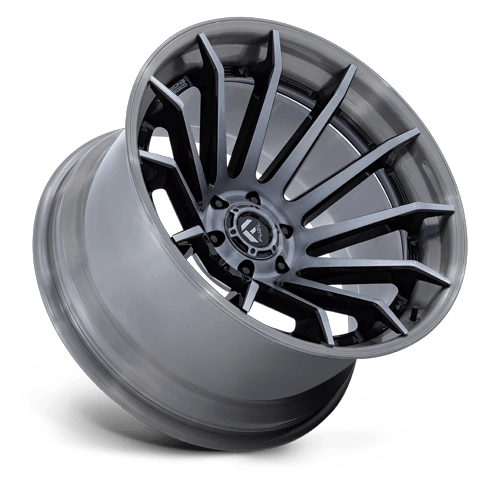 Fuel 1PC FC403 BURN – 20X9 – 6X135 – 1 mm – GLOSS BLACK BRUSHED DARK TINT