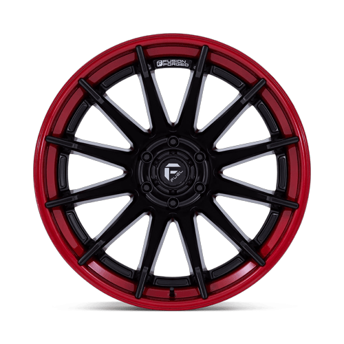 Fuel 1PC FC403 BURN – 20X10 – 5X127 – -18 mm – MATTE BLACK W/ CANDY RED LIP