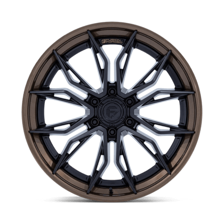 Fuel 1PC FC404 MUTINY – 22X9.5 – 6X135 – 20 mm – MATTE BLACK W GLOSS BRONZE LIP