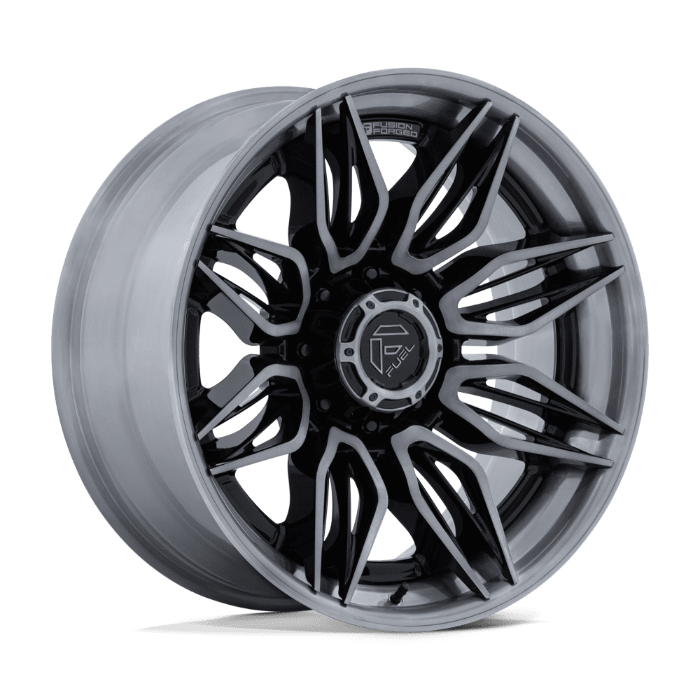 Fuel 1PC FC404 MUTINY – 20X9 – 8X165.1 – 1 mm – GLOSS BLACK BRUSHED DARK TINT