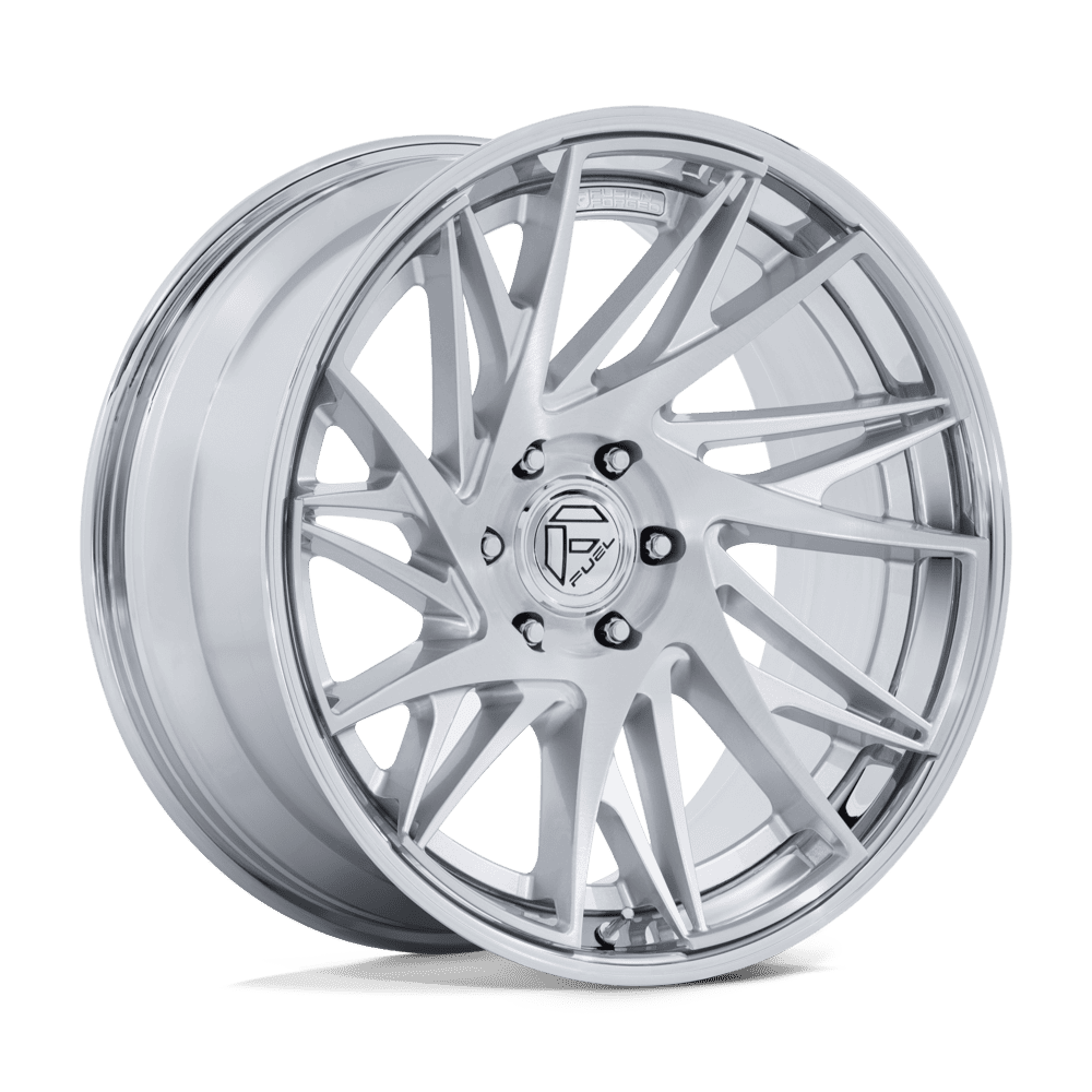 Fuel 1PC FC405 DYNAMO – 22X9.5 – 6X139.7 – 20 mm – GLOSS SILVER BRUSHED W/ CHR-LP